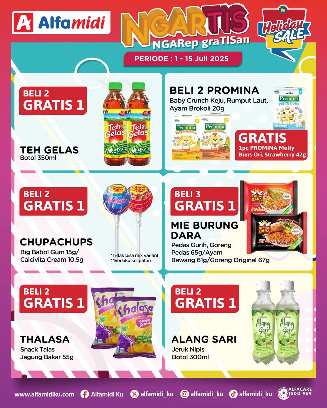 Promo Alfamidi Ngartis (Ngarep Gratisan) Periode 1-15 Juli 2025