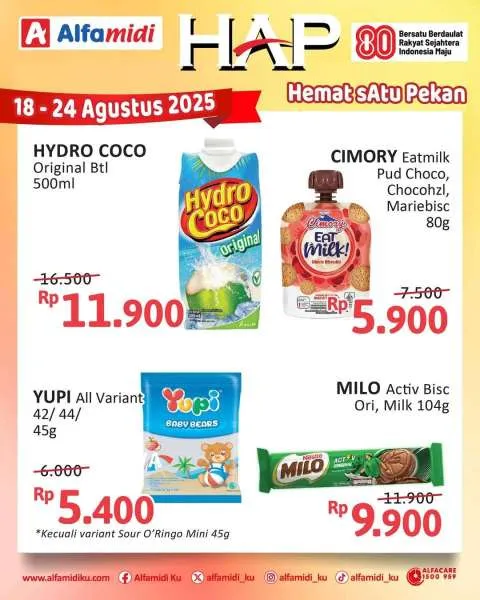 Promo Alfamidi Hemat Satu Pekan Periode 18-24 Agustus 2025