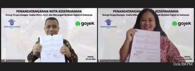 Kementerian Investasi dengan Gojek teken MoU pemberdayaan UMKM