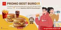 Serbu McD 24 April! Promo Best Burger, Nama ER Bisa Dapat Cheeseburger Gartis