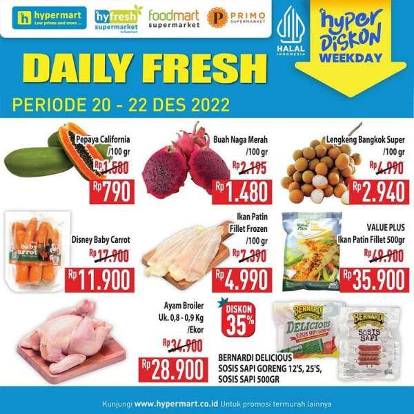 Harga Promo Hypermart 20-22 Desember 2022