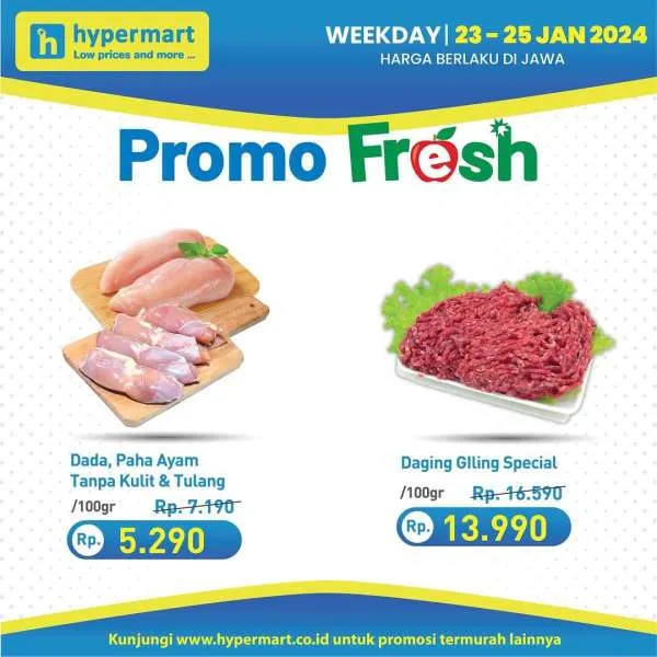 Promo Hypermart Hyper Diskon Weekday Periode 23-25 Januari 2024