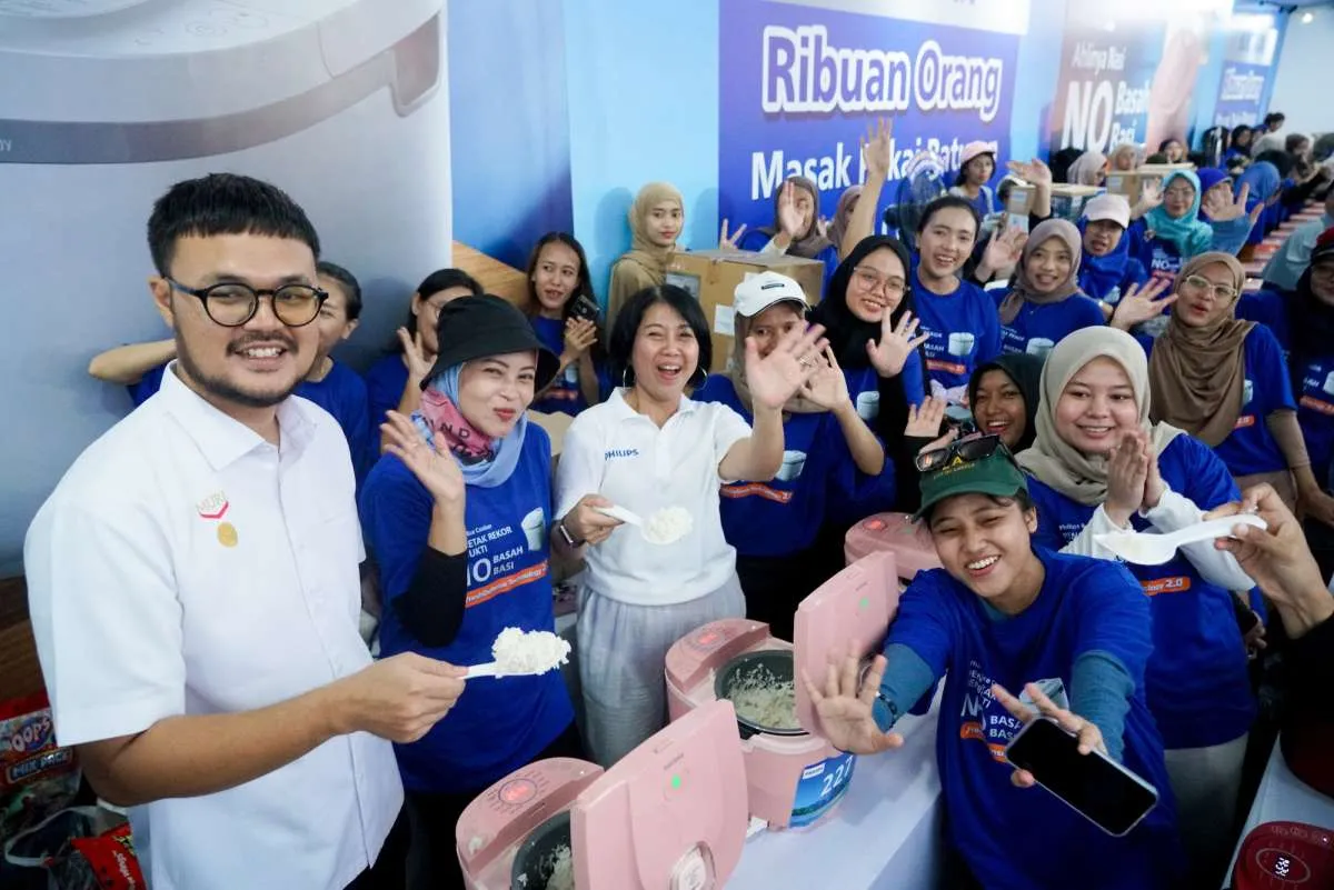 Rekor Masak Nasi dengan 300 Ricecooker Selama Dua Hari Nonstop