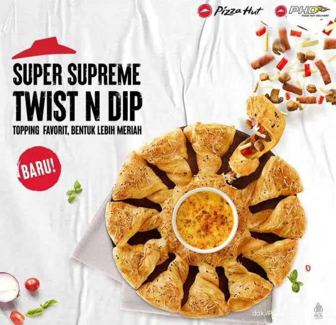 Promo Pizza Hut Menu Baru 2023 Twist n Dip Pizza 