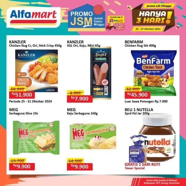 Promo JSM Alfamart Periode 25-27 Oktober 2024