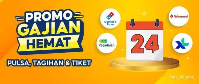 Promo Shopee Gajian Hemat 24-25 Juni, Pulsa dan Tagihan Dapat Cashback 50%