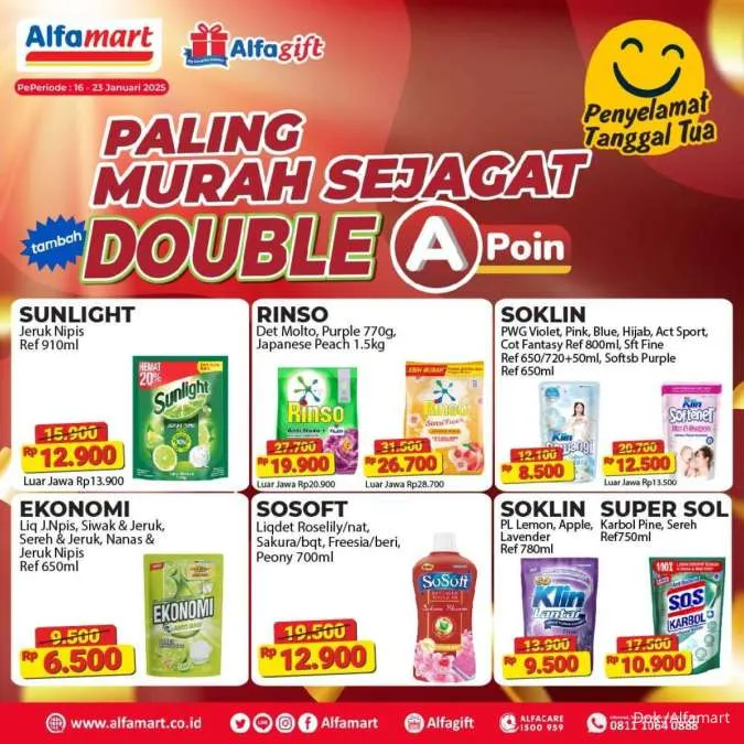 Promo Alfamart Paling Murah Sejagat Periode 16-23 Januari 2025