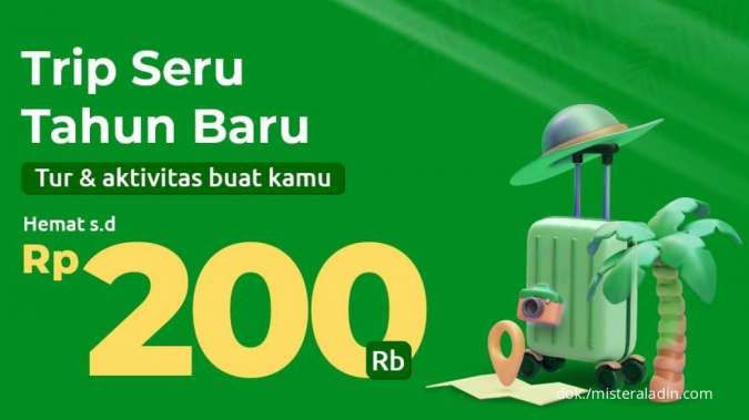 Promo Mister Aladin Tahun Baru dengan Diskon Tur dan Aktivitas Hingga Rp 200.000