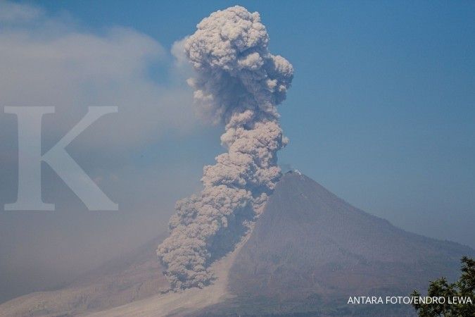 Kaki gunung Sinabung sering banjir lahar dingin
