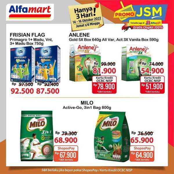 Promo JSM Alfamart 14-16 Oktober 2022