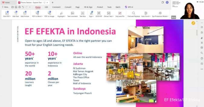 EF Efekta Dorong Profesional Gen Z dan Milenial Tingkatkan Kemampuan Bahasa Inggris