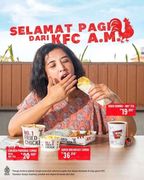 Promo KFC Sarapan Hari Ini Bulan Januari 2023 untuk 3 Pilihan Menu