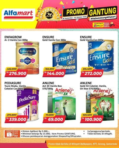 Promo Alfamart Gantung Periode 26 September-2 Oktober 2025