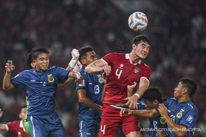 Kualifikasi Piala Dunia 2026, Timnas Unggul 2-0 Atas Brunei di Babak Pertama 