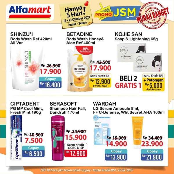 Katalog Promo JSM Alfamart Hanya 5 Hari Periode 15-19 Oktober 2021