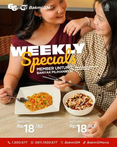 Promo Bakmi GM Weekly Specials