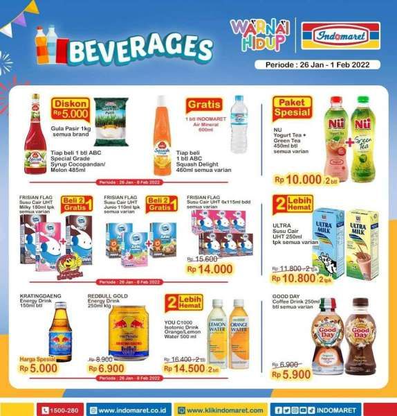 Promo Indomaret Super Hemat Mingguan Terbaru 26 Januari-1 Februari 2022