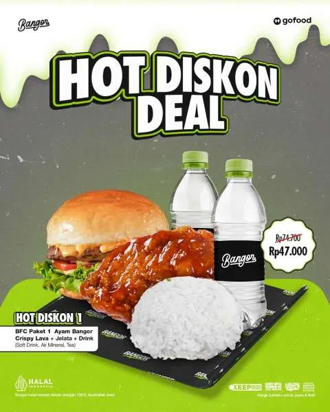 Promo Burger Bangor Hot Diskon Deal 1
