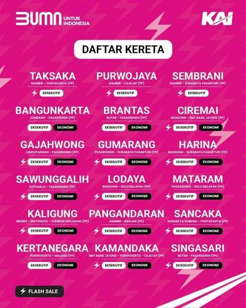 Promo KAI 12.12 Spesial 12 Desember 2024