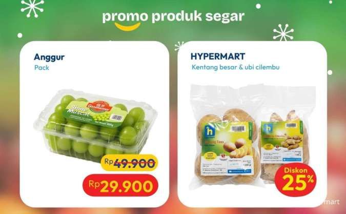 Promo JSM Hypermart 19-22 Desember 2025, Anggur Shine Muscat Diskon Rp 20.000