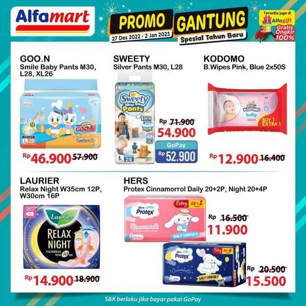 Promo Alfamart Gantung (Gajian Untung) Spesial Tahun Baru Periode 27 Desember 2022-2 Januari 2023