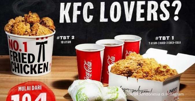 Promo KFC The Best Thursday 6 Januari 2022, 2 Pilihan Menu Harga Mulai Rp 104.000-an