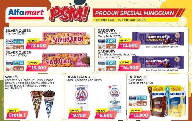 Promo PSM Alfamart Periode 8-15 Februari 2026, Es Krim Cornetto Beli 2 Gratis 1