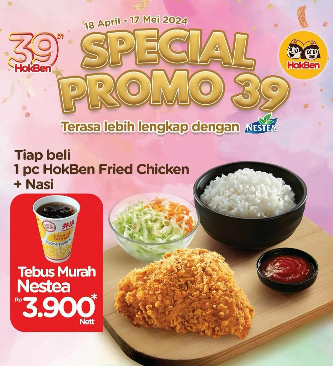 Promo HUT Hokben ke 39 bersama Partners Nestea by Nestle