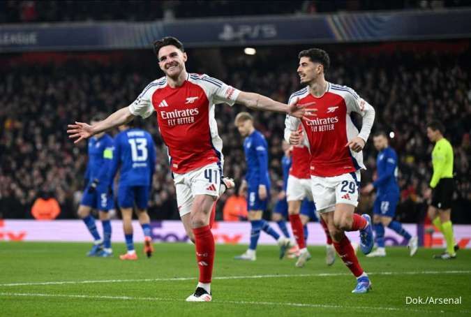 Hasil Liga Champions: Arsenal Menang 3-0, Amankan Tempat di 16 Besar