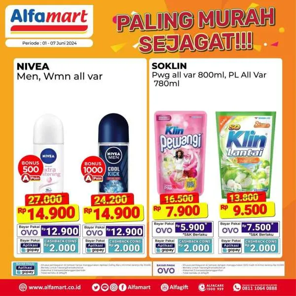 Promo Alfamart Paling Murah Sejagat Periode 1-7 Juni 2024