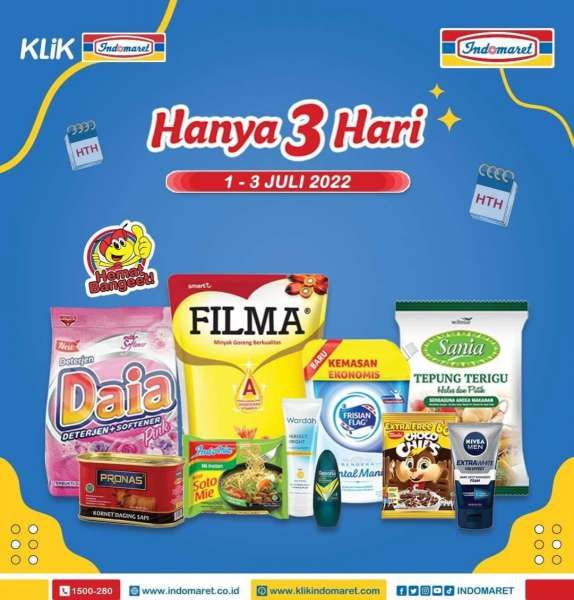 Katalog Promo Indomaret Hanya 3 Hari Periode 1-3 Juli 2022