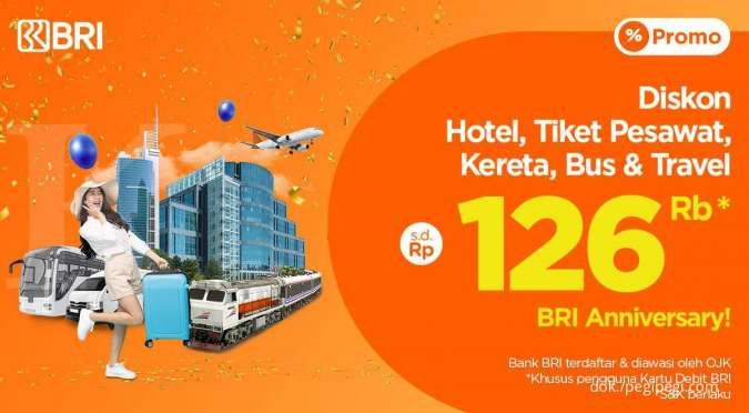 Dapatkan Diskon HUT BRI untuk Semua Produk PegiPegi hingga Rp 126.000 