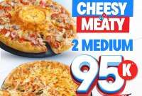 Nikmati Double Kelezatan Promo Domino's Pizza Paket 2 Medium Cuma Rp 95.000