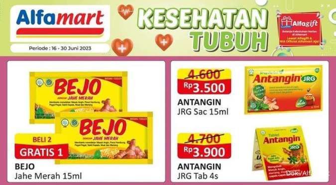 Promo Alfamart 16-30 Juni 2023, Produk Kesehatan Harga Spesial dan Beli 2 Gratis 1