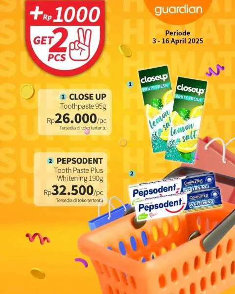 Promo Guardian Super Hemat Periode 3-16 April 2025
