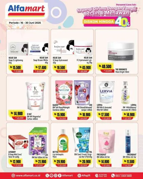 Promo Alfamart Personal Care Fair Periode 16-30 Juni 2025