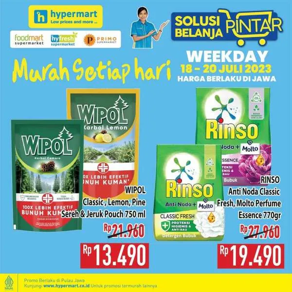 Katalog Harga Promo Hypermart 18-20 Juli 2023, Promo Weekday Murah
