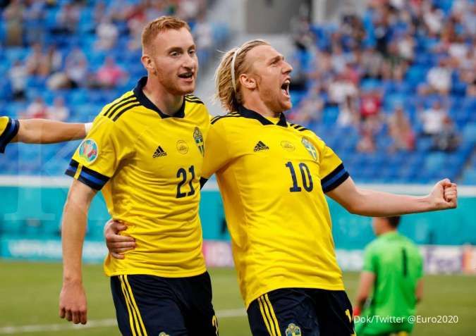 Swedia vs Ukraina di Euro 2020: Head-to-head, Yellow Blue unggul dari The Blagult