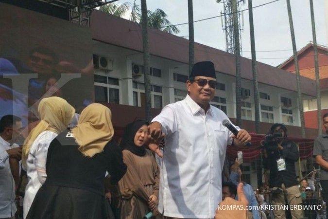 Satu panggung dengan Nissa Sabyan, Prabowo sempat unjuk kegemarannya berjoget