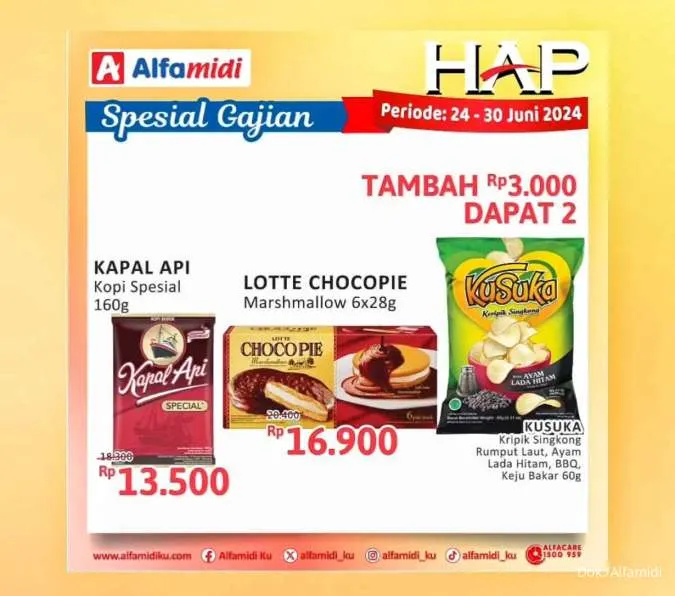 Promo Alfamidi Hemat Satu Pekan Spesial Gajian Periode 24-30 Juni 2024