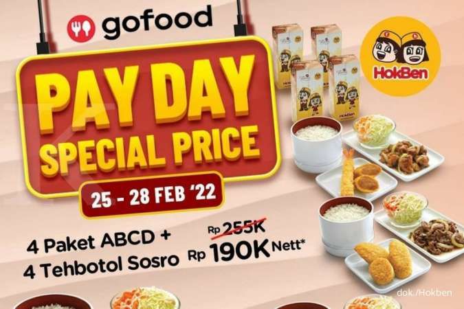 Promo HokBen Payday Terbaru di Februari 2022, Banyak Pilihan Makan Hemat Saat Gajian