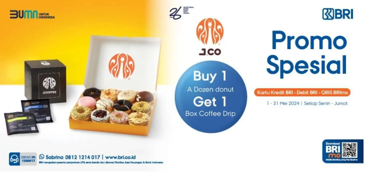 Promo Kartu Kredit Bank BRI di Bulan Mei 2024, Diskon Besar hingga Beli 2 Gratis 1