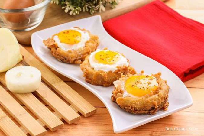 Resep Onion Ring Telur Mata Sapi, Camilan Renyah di Waktu Senggang