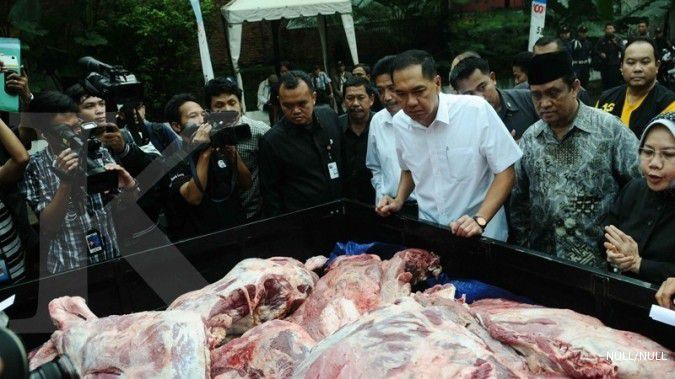 1.600 ton daging impor sisa Lebaran tidak terjual