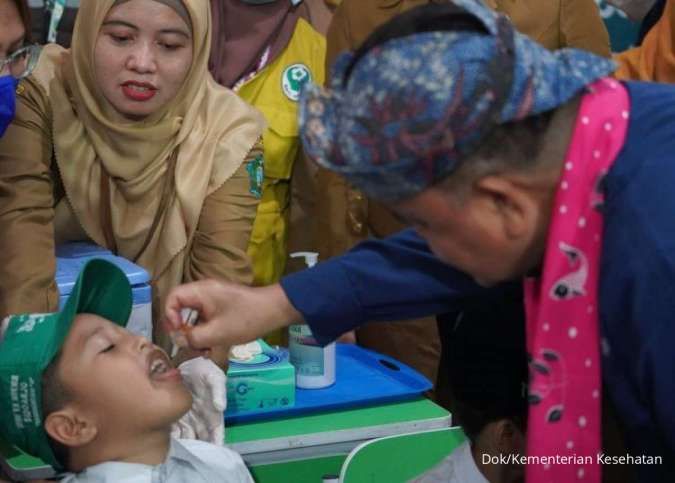 Baru 2 Hari, 44.7% Anak Sudah Imunisasi SUB PIN Polio Putaran Dua