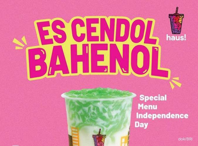 Promo Haus Indonesia hingga 4 September 2022, Beli 1 Dapat 2 Es Cendol via Kartu BRI