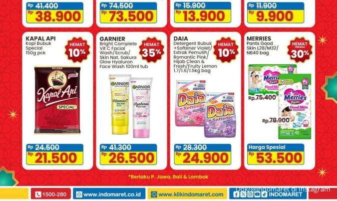 Promo Indomaret Weekend 7-9 Maret 2025, Beli Daia dan Merries Hemat Sampai 30%