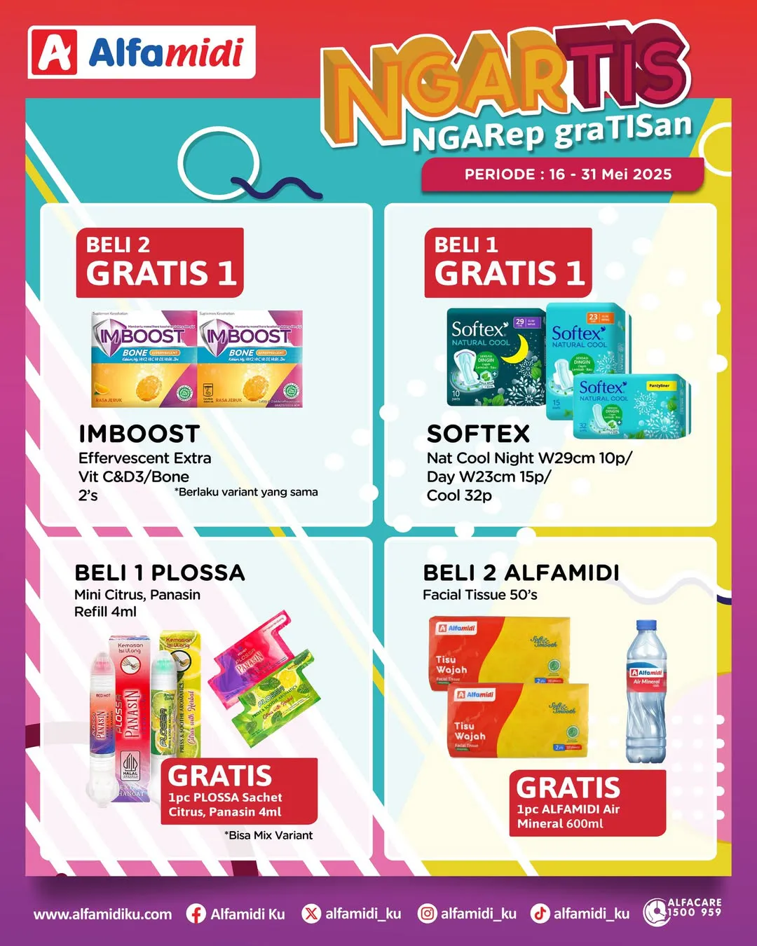 Promo Alfamidi Ngartis (Ngarep Gratisan) Periode 16-31 Mei 2025
