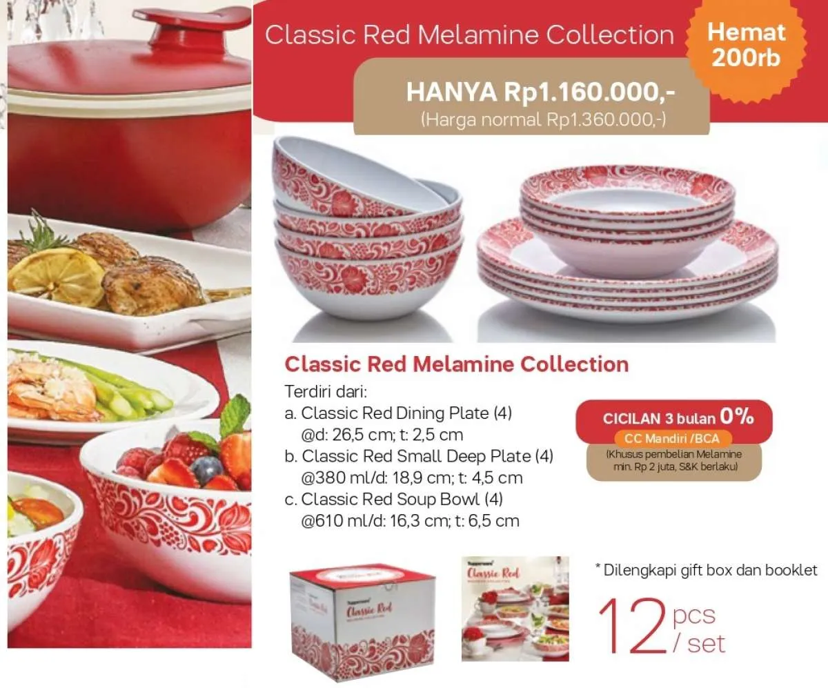 Koleksi piring dan mangkok harga hemat di promo Tupperware Desember 2020