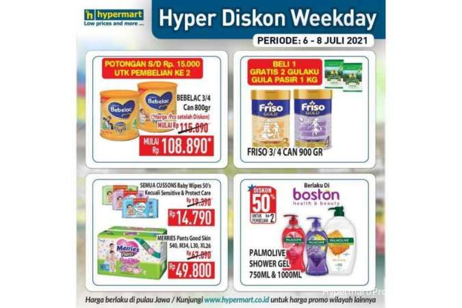 Cek promo Hypermart weekday 7 Juli 2021, ada program Hyper Diskon!
